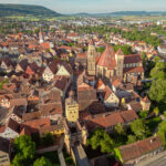 Weißenburg in Bayern von oben mit Ellinger Tor