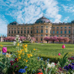 Residenz Würzburg Hofgarten Kirschblüte