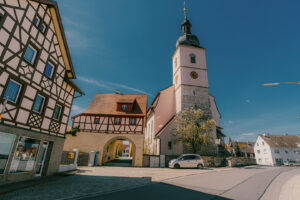 Trautskirchen Kirche und Pfarramt