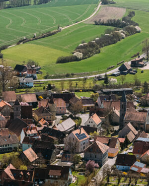 Unteraltenbernheim von oben Zenntall