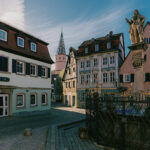 Bad Windsheim Altstadt Weinmarkt Seegasse schöner Brunnen