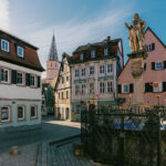 Bad Windsheim Altstadt Weinmarkt Seegasse schöner Brunnen