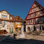 Bad Windsheim Krämergasse Brunnen Platz Fachwerk