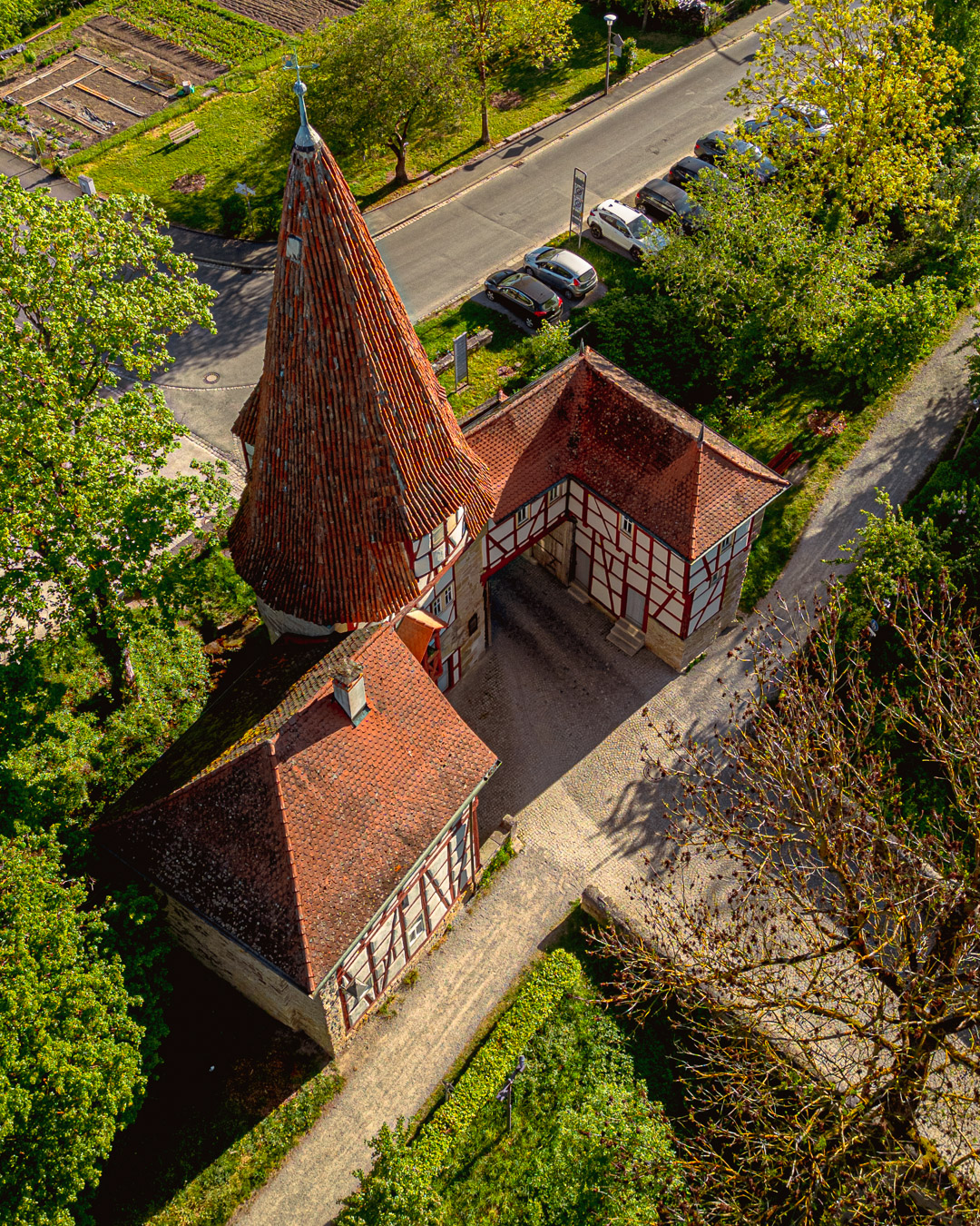 Rödelseer Tor von oben