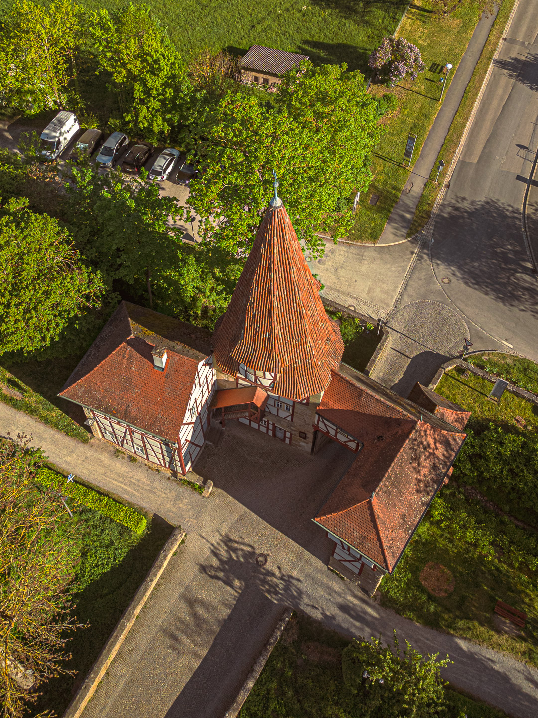Rödelseer Tor von oben